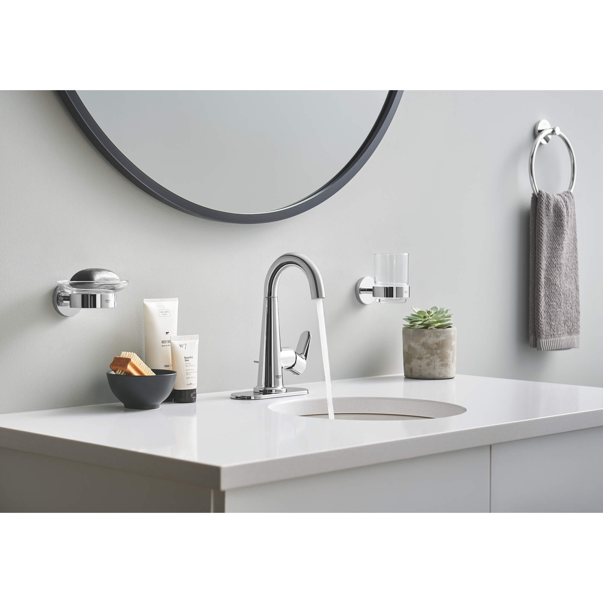 Glass with Holder GROHE CHROME